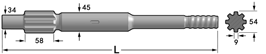 Shank Adapter HC HBM