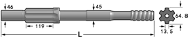 Shank Adapter PR YH