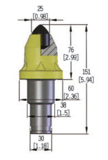 Bits de mineração de superfície