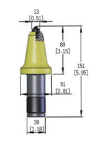 Coal cutter picks