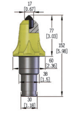 Bits de mineração de superfície