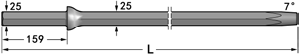 7 Degree Tapered Drill Rod