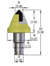 Bits de mineração de superfície