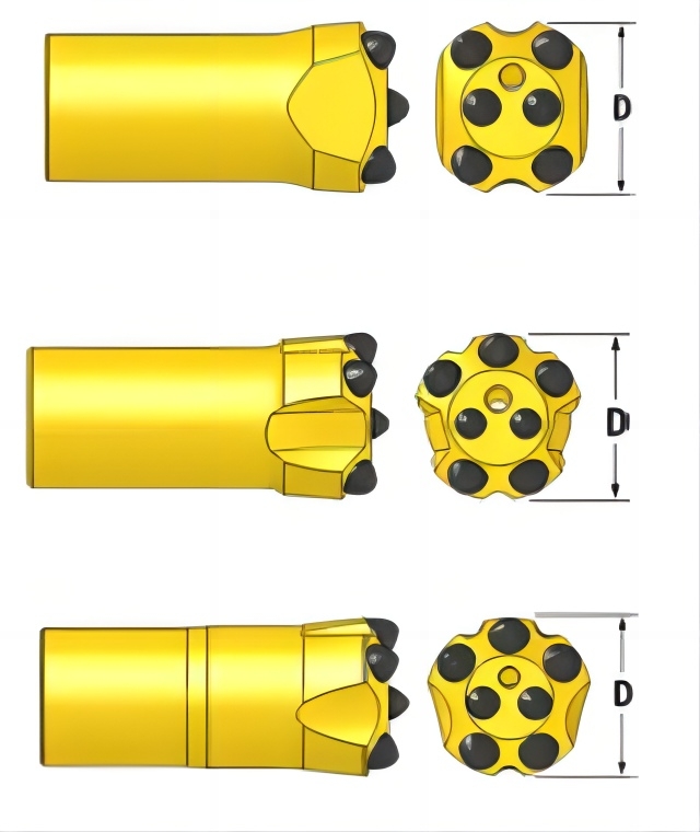 Broca de botón de hilo