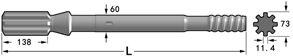 Shank Adapter HC HBM